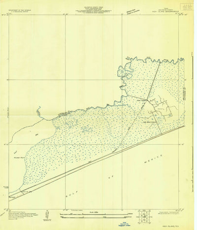United States Geological Survey High Island, TX (1931, 24000-Scale) digital map