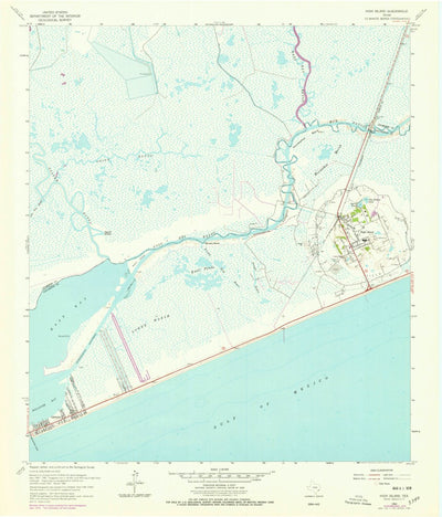 United States Geological Survey High Island, TX (1962, 24000-Scale) digital map
