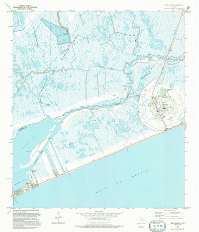 United States Geological Survey High Island, TX (1994, 24000-Scale) digital map