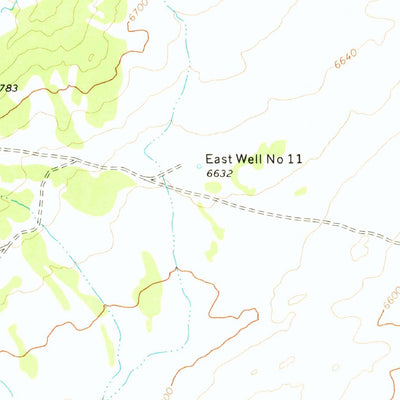 United States Geological Survey High Lonesome Well, AZ-NM (1971, 24000-Scale) digital map