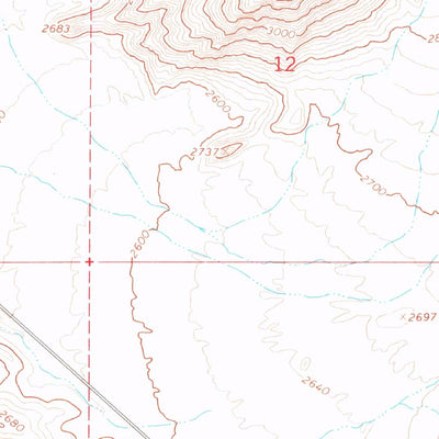 United States Geological Survey High Peak, NV-CA (1968, 24000-Scale) digital map