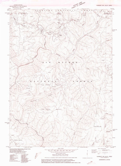 United States Geological Survey High Plateau Mountain, CA-OR (1975, 24000-Scale) digital map