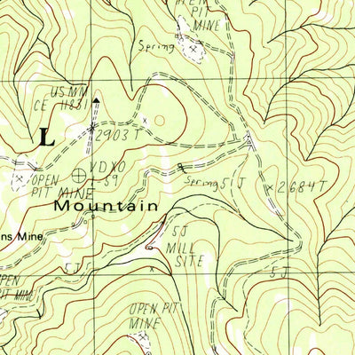 United States Geological Survey High Plateau Mountain, CA-OR (1982, 24000-Scale) digital map