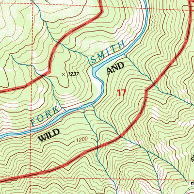 United States Geological Survey High Plateau Mountain, CA-OR (1997, 24000-Scale) digital map