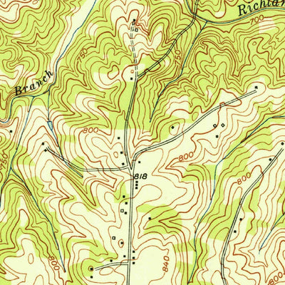 United States Geological Survey High Point East, NC (1951, 24000-Scale) digital map