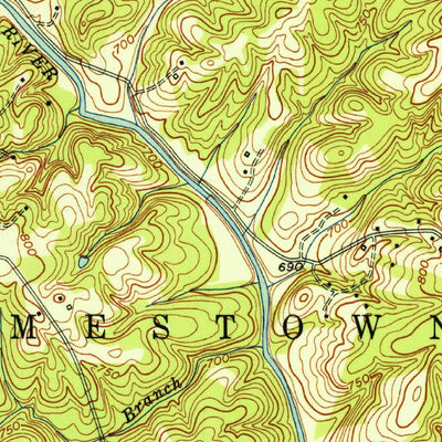 United States Geological Survey High Point East, NC (1951, 24000-Scale) digital map