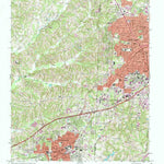 United States Geological Survey High Point West, NC (1969, 24000-Scale) digital map