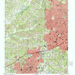 United States Geological Survey High Point West, NC (1993, 24000-Scale) digital map