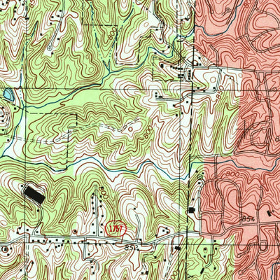 United States Geological Survey High Point West, NC (1993, 24000-Scale) digital map