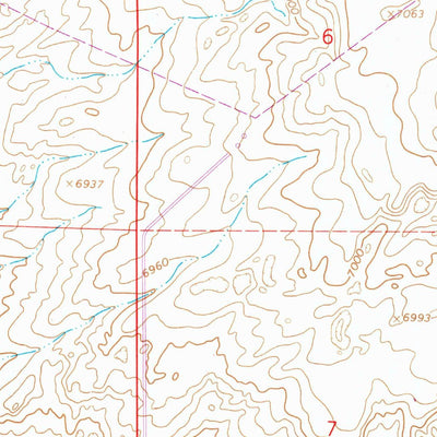 United States Geological Survey High Point, WY (1966, 24000-Scale) digital map