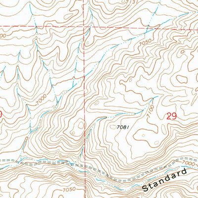 United States Geological Survey High Point, WY (1966, 24000-Scale) digital map