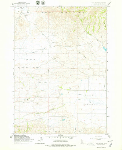 United States Geological Survey High Prairie, ID (1963, 24000-Scale) digital map