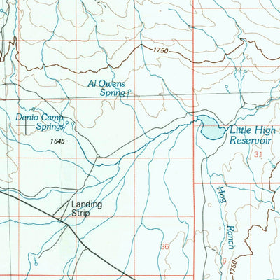 United States Geological Survey High Rock Canyon, NV-CA (1981, 100000-Scale) digital map