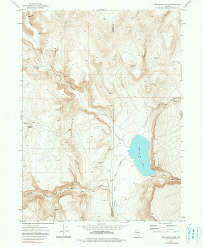 United States Geological Survey High Rock Lake, NV (1972, 24000-Scale) digital map
