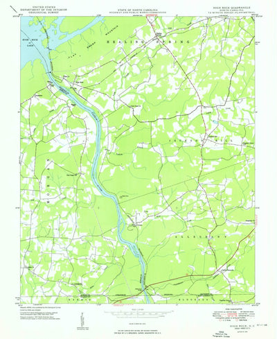 United States Geological Survey High Rock, NC (1949, 24000-Scale) digital map