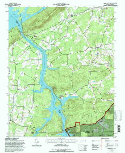 United States Geological Survey High Rock, NC (1994, 24000-Scale) digital map