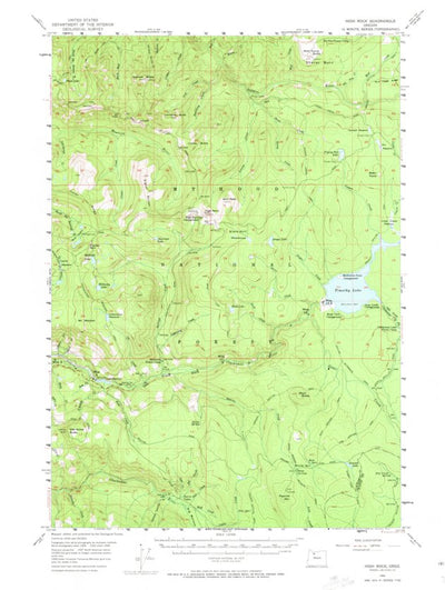 United States Geological Survey High Rock, OR (1956, 62500-Scale) digital map