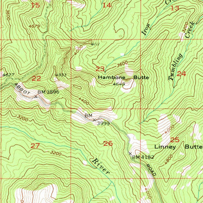 United States Geological Survey High Rock, OR (1956, 62500-Scale) digital map