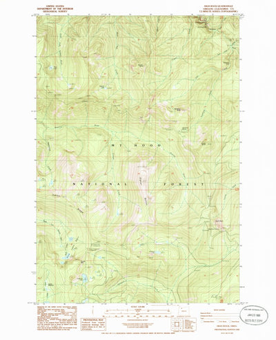 United States Geological Survey High Rock, OR (1985, 24000-Scale) digital map