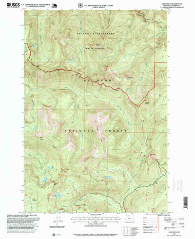United States Geological Survey High Rock, OR (1997, 24000-Scale) digital map