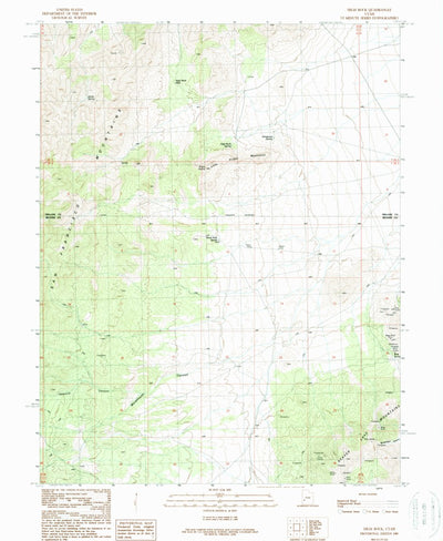 United States Geological Survey High Rock, UT (1989, 24000-Scale) digital map