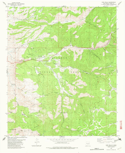 United States Geological Survey High Rolls, NM (1982, 24000-Scale) digital map