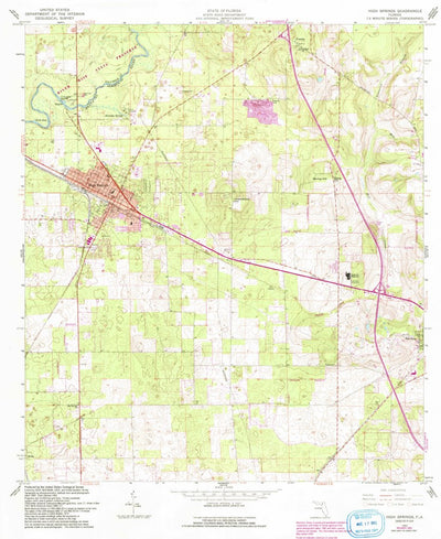United States Geological Survey High Springs, FL (1962, 24000-Scale) digital map