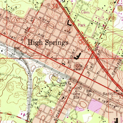 United States Geological Survey High Springs, FL (1962, 24000-Scale) digital map