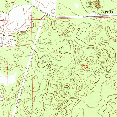 United States Geological Survey High Springs SW, FL (1969, 24000-Scale) digital map