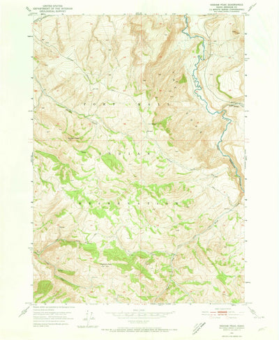 United States Geological Survey Higham Peak, ID (1951, 24000-Scale) digital map