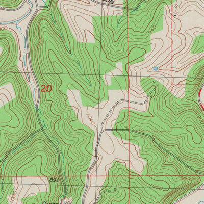 United States Geological Survey Highland East, WI (1983, 24000-Scale) digital map