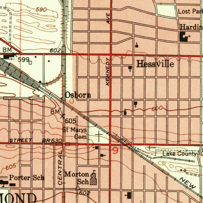 United States Geological Survey Highland, IN (1953, 24000-Scale) digital map