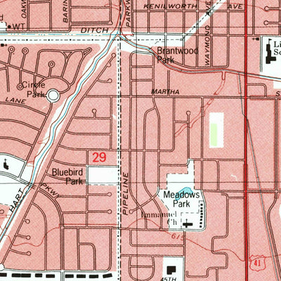 United States Geological Survey Highland, IN (1991, 24000-Scale) digital map