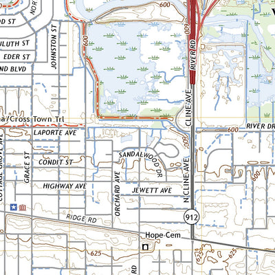 United States Geological Survey Highland, IN (2022, 24000-Scale) digital map