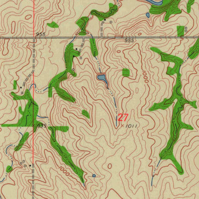United States Geological Survey Highland, KS (1959, 24000-Scale) digital map