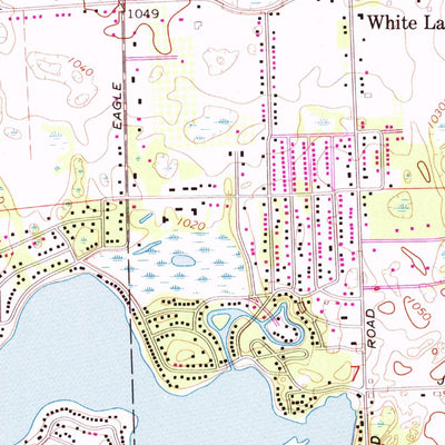 United States Geological Survey Highland, MI (1968, 24000-Scale) digital map