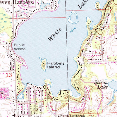United States Geological Survey Highland, MI (1968, 24000-Scale) digital map