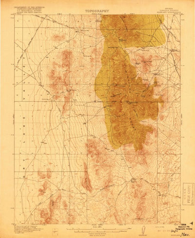 United States Geological Survey Highland, NV (1918, 62500-Scale) digital map