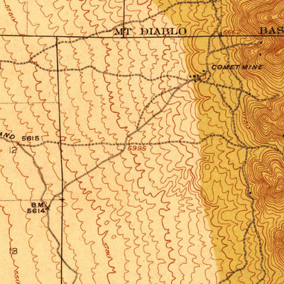 United States Geological Survey Highland, NV (1918, 62500-Scale) digital map