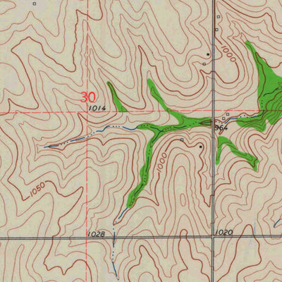 United States Geological Survey Highland NW, KS-NE (1961, 24000-Scale) digital map