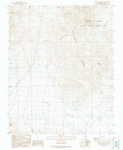 United States Geological Survey Highland Spring, NV (1989, 24000-Scale) digital map