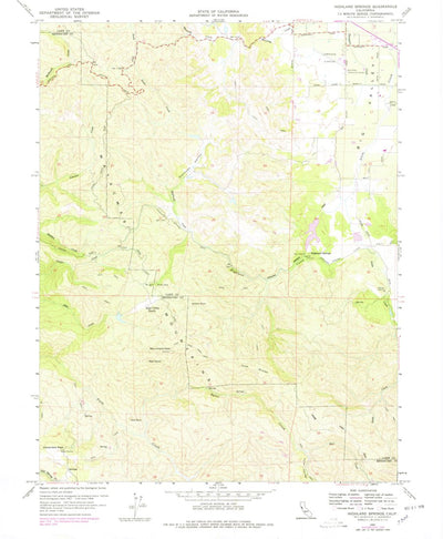 United States Geological Survey Highland Springs, CA (1959, 24000-Scale) digital map