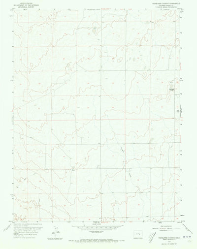 United States Geological Survey Highlands Church, CO (1959, 24000-Scale) digital map