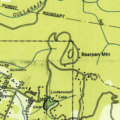 United States Geological Survey Highlands, NC-GA (1935, 24000-Scale) digital map
