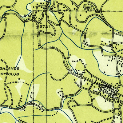 United States Geological Survey Highlands, NC-GA (1935, 24000-Scale) digital map