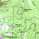 United States Geological Survey Highlands, NC-GA (1946, 24000-Scale) digital map