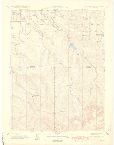 United States Geological Survey Highlands Ranch, CO (1949, 24000-Scale) digital map