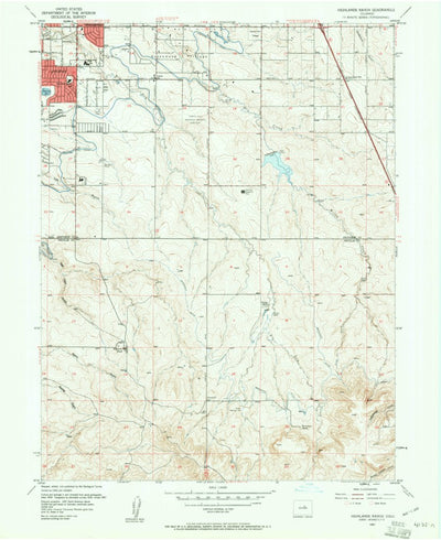 United States Geological Survey Highlands Ranch, CO (1957, 24000-Scale) digital map