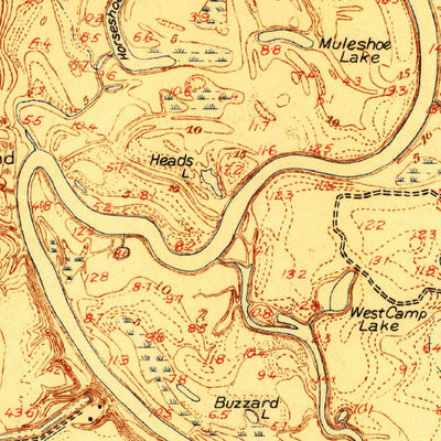 United States Geological Survey Highlands, TX (1916, 24000-Scale) digital map