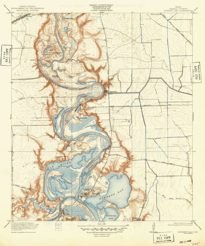 United States Geological Survey Highlands, TX (1920, 31680-Scale) digital map